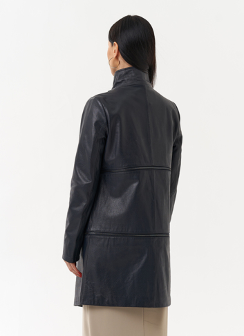 Плащ трансформер из натуральной кожи