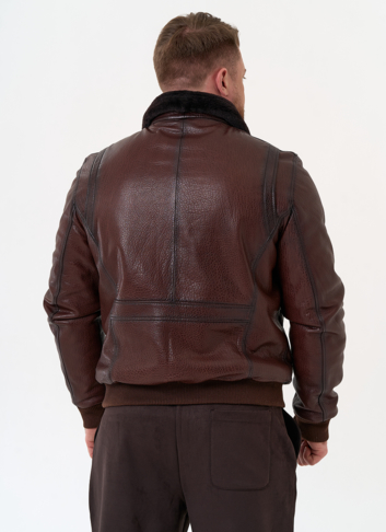 Мужская натуральная дубленка