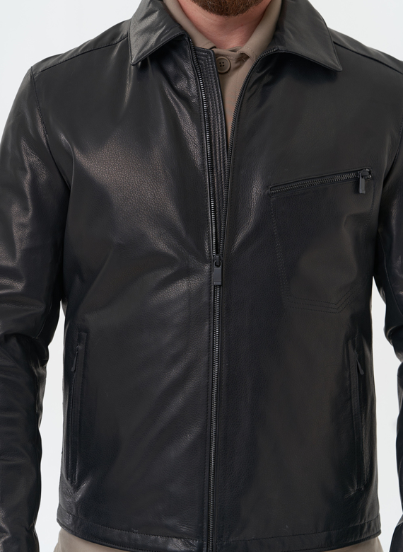 Мужская куртка из натуральной кожи 