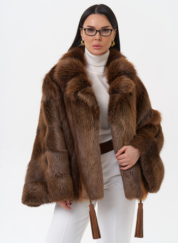 Болеро из меха бобра