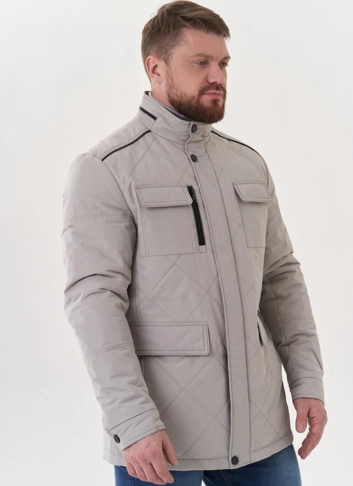 Мужская куртка серого цвета