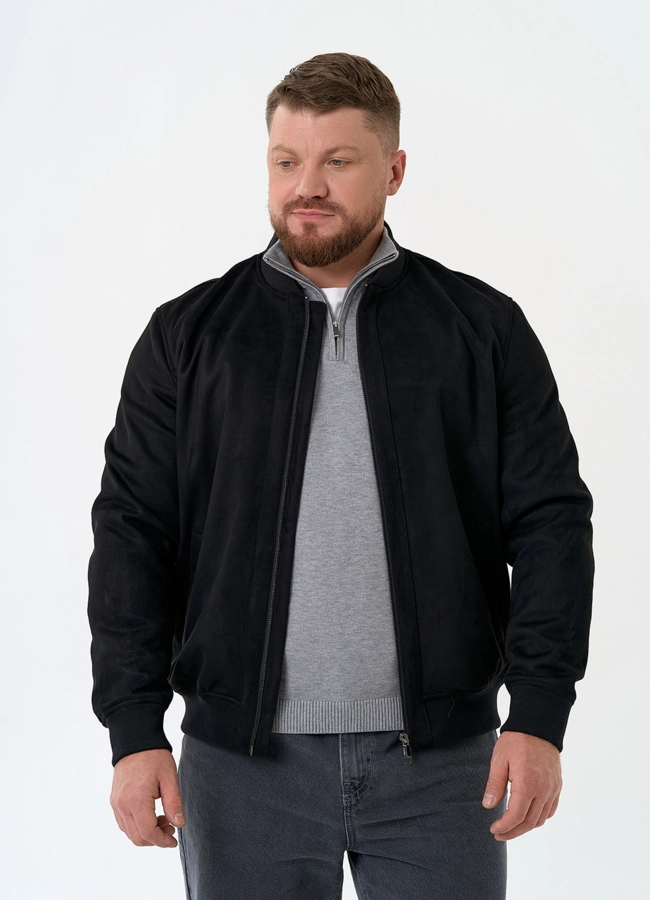 Мужская куртка бомбер из эко замши модель № 30293 универмаг малина