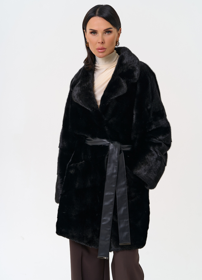 Шуба с английским воротником модель № 31199 универмаг малина