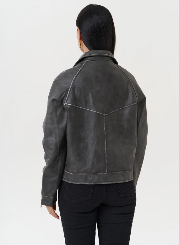 Куртка "косуха" из натуральной кожи