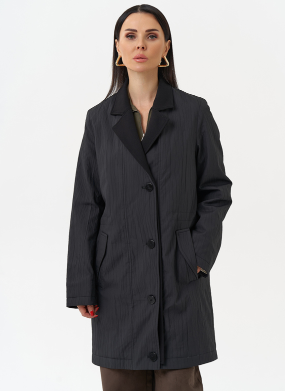 Женское утепленное полупальто трансформер