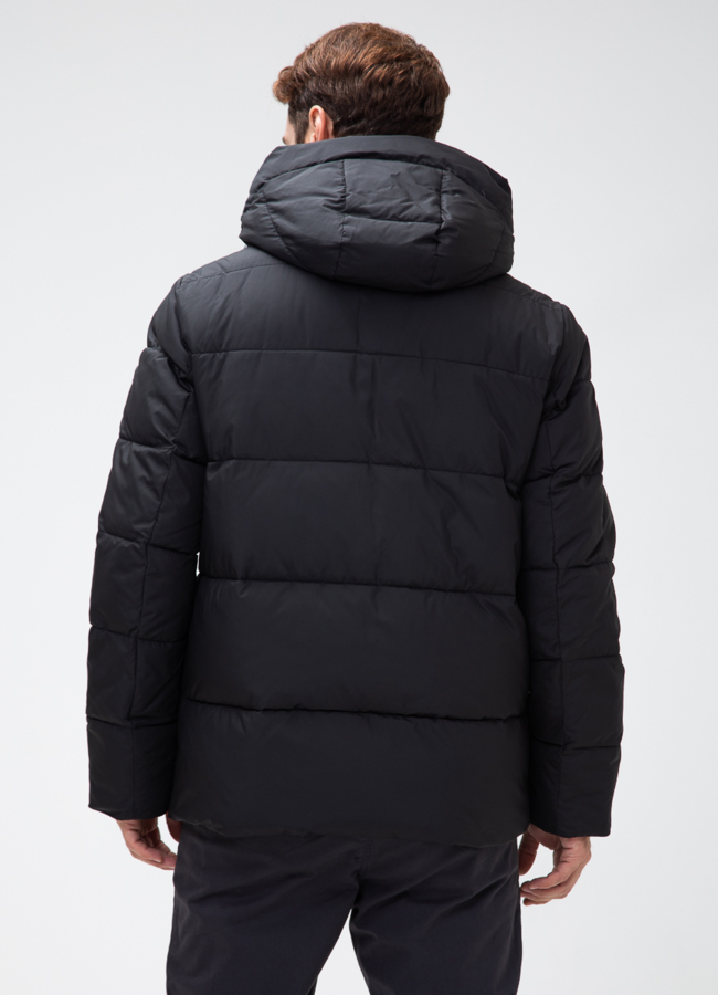 Мужской пуховик с капюшоном  модель № 28003 в рассрочку