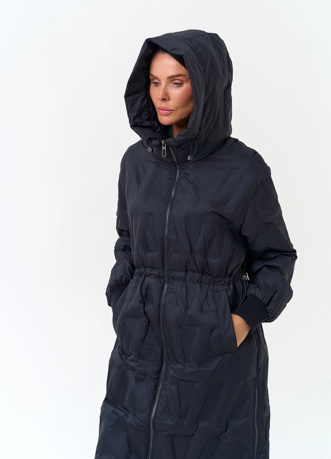 Женское утепленное полупальто модель № 33844 в кредит фото