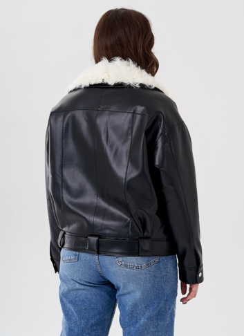 Куртка косуха с отделкой натуральный козлик